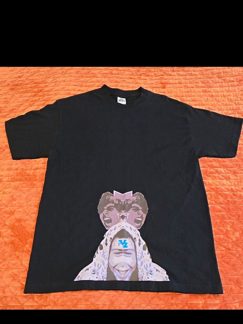 Vintage Alstyle AAA AJ Styles Wrestling T-Shirt L Y2K Double Tag Deadstock Black